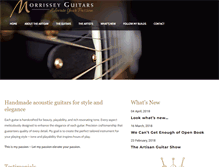 Tablet Screenshot of morrisseyguitars.com